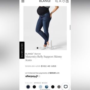 Size 8 blanqi maternity jeans